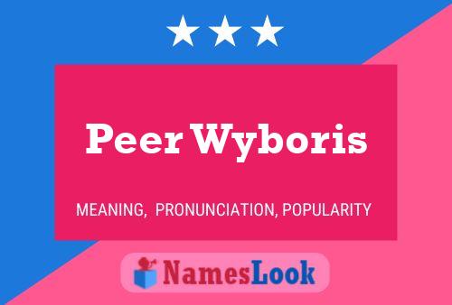 Peer Wyboris 名字海报