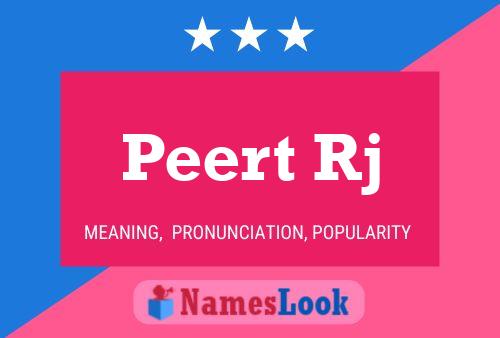 Peert Rj 名字海报