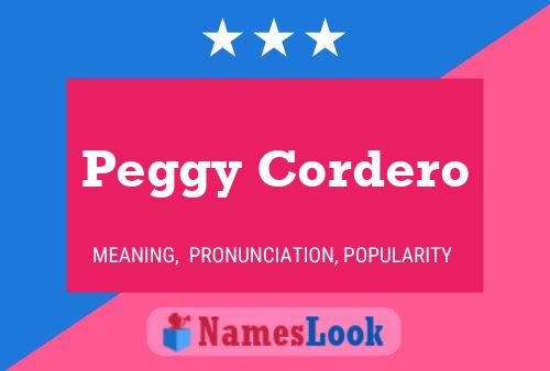 Peggy Cordero 名字海报