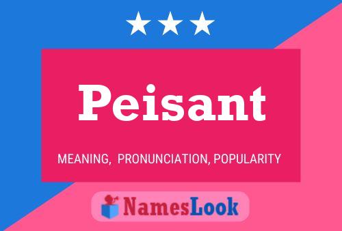 Peisant 名字海报