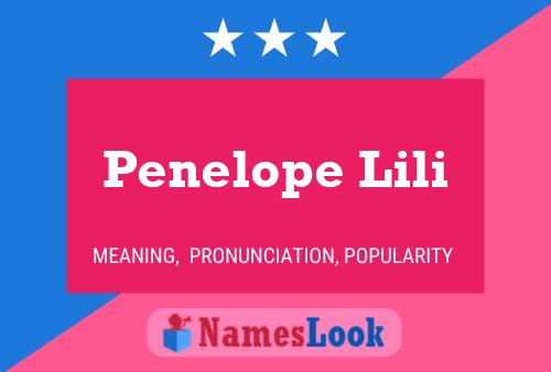 Penelope Lili 名字海报