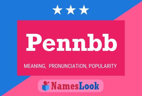 Pennbb 名字海报