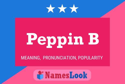 Peppin B 名字海报