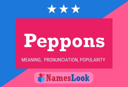 Peppons 名字海报