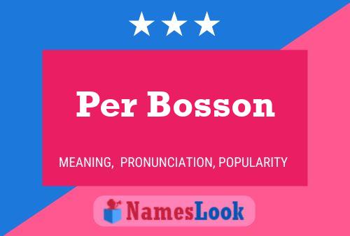 Per Bosson 名字海报