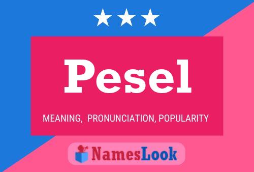 Pesel 名字海报