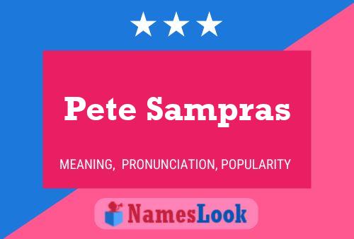 Pete Sampras 名字海报