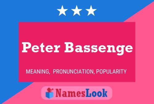 Peter Bassenge 名字海报