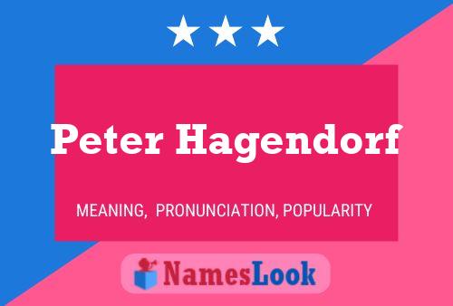 Peter Hagendorf 名字海报