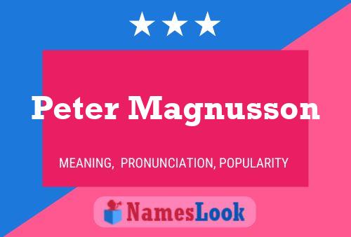 Peter Magnusson 名字海报