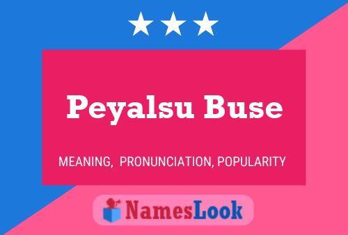 Peyalsu Buse 名字海报