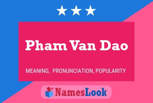 Pham Van Dao 名字海报