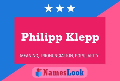 Philipp Klepp 名字海报