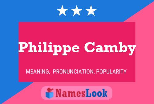 Philippe Camby 名字海报