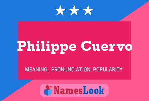 Philippe Cuervo 名字海报