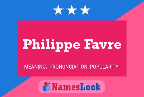 Philippe Favre 名字海报