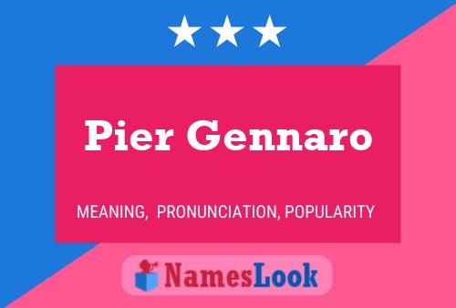 Pier Gennaro 名字海报