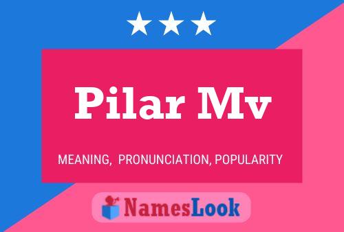 Pilar Mv 名字海报