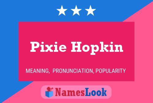 Pixie Hopkin 名字海报