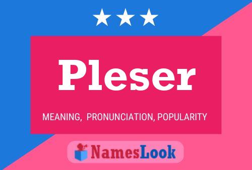 Pleser 名字海报