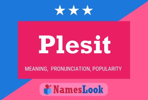 Plesit 名字海报