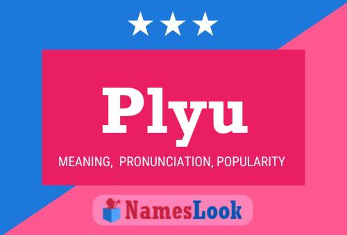 Plyu 名字海报