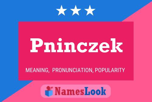 Pninczek 名字海报