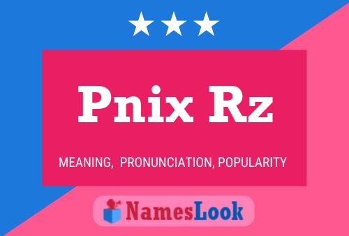 Pnix Rz 名字海报