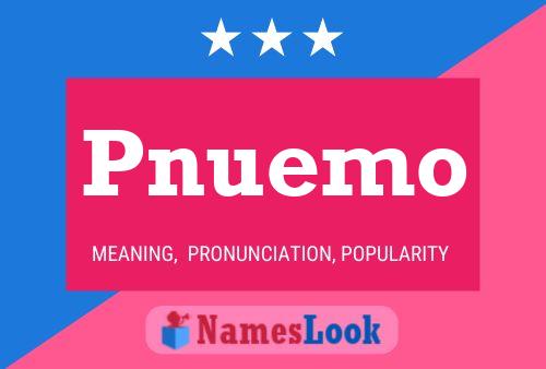 Pnuemo 名字海报