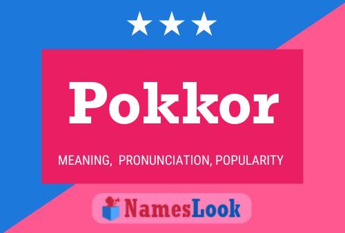 Pokkor 名字海报