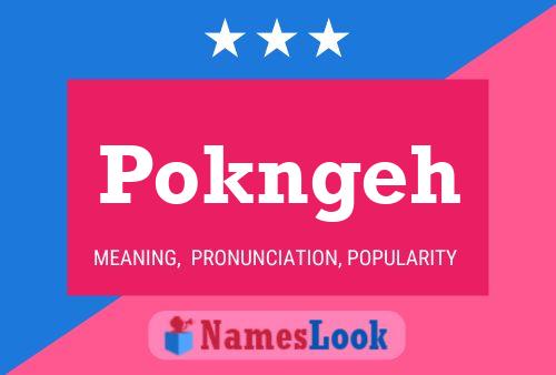 Pokngeh 名字海报