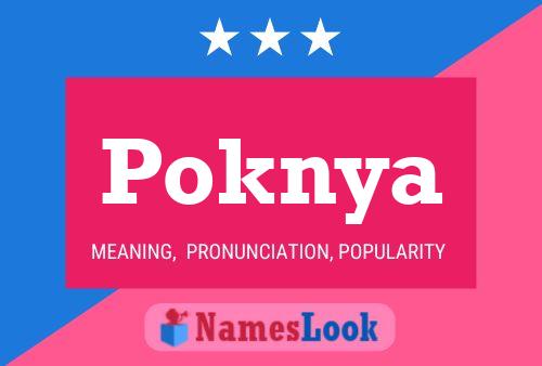 Poknya 名字海报