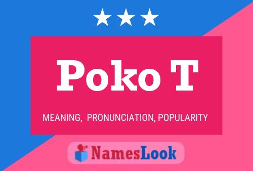 Poko T 名字海报