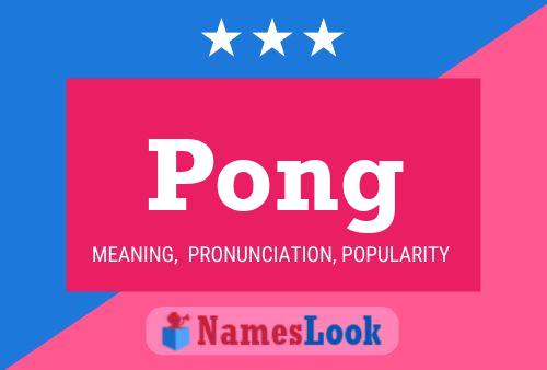 Pong 名字海报