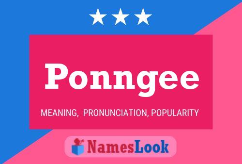 Ponngee 名字海报