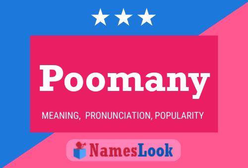 Poomany 名字海报