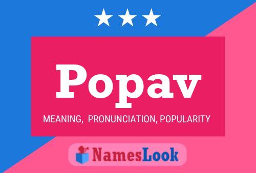 Popav 名字海报