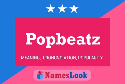 Popbeatz 名字海报