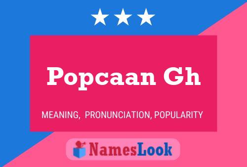 Popcaan Gh 名字海报