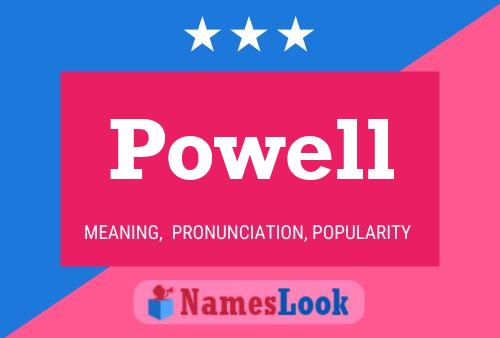 Powell 名字海报