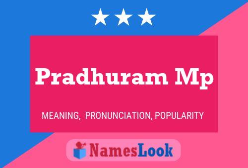 Pradhuram Mp 名字海报