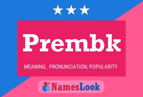 Prembk 名字海报