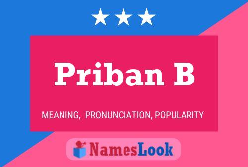 Priban B 名字海报