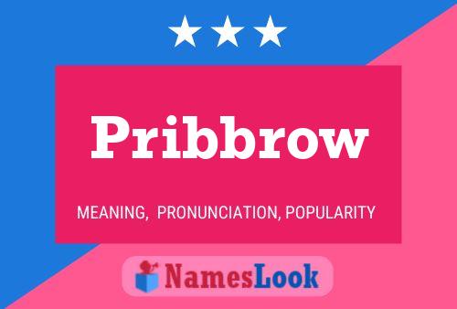 Pribbrow 名字海报