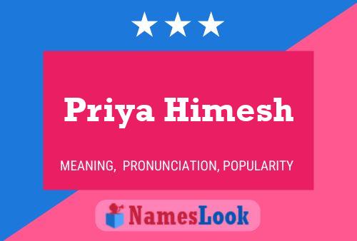 Priya Himesh 名字海报