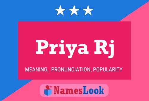 Priya Rj 名字海报