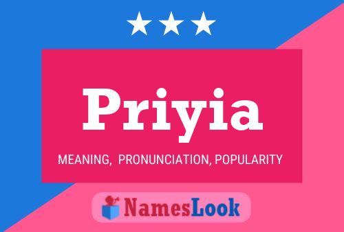 Priyia 名字海报