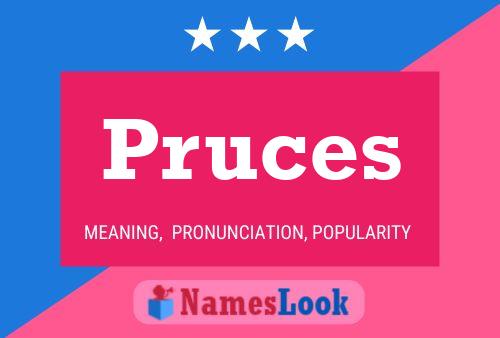 Pruces 名字海报