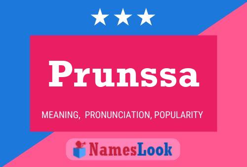 Prunssa 名字海报