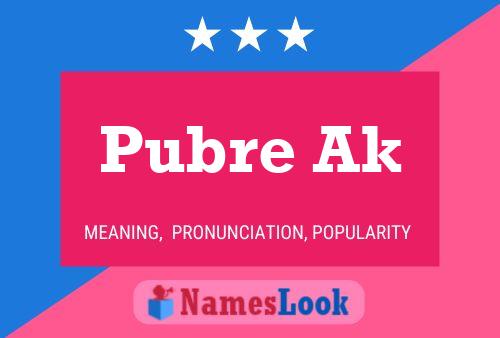 Pubre Ak 名字海报